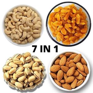 Nuts Dry Fruits 7in1 COMBO PACK 2kg,Each items 250gm